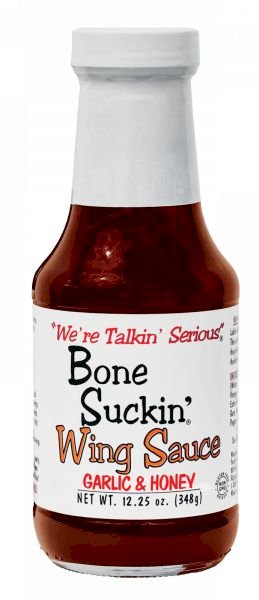 Bone Suckin'® Wing Sauce, Garlic & Honey, 12.25 oz.