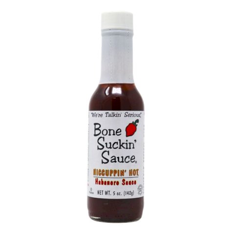 Bone Suckin’ ® Hiccuppin’ Hot ® Habanero Sauce, 5 oz. Jar