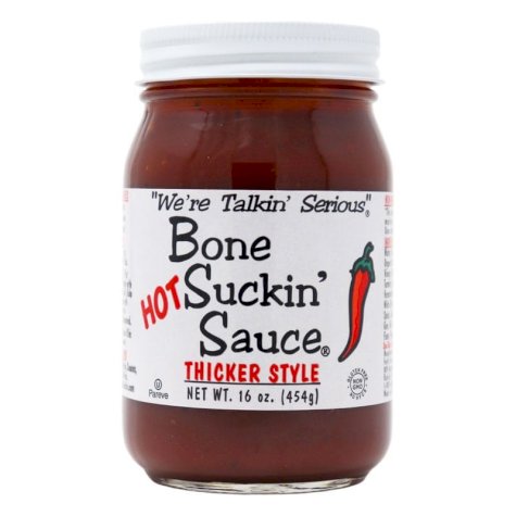 Bone Suckin’ Sauce® , Hot, Thicker Style, 16 oz. Jar 