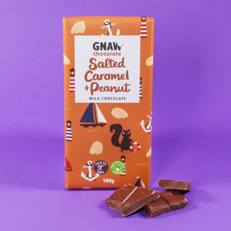Salted Caramel & Peanut Milk Chocolate Bar