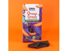 Orange Crunch Oat Mi!lk Chocolate Bar • Vegan