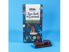 Sea Salt & Crunchy Caramel Oat Mi!lk Chocolate Bar • Vegan
