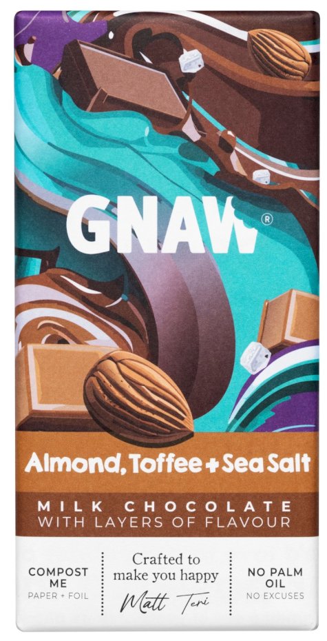 Almond, Toffee & Sea Salt Milk Chocolate