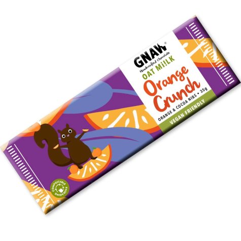 Orange Crunch Oat Mi!lk Snack Size Chocolate Bar • Vegan