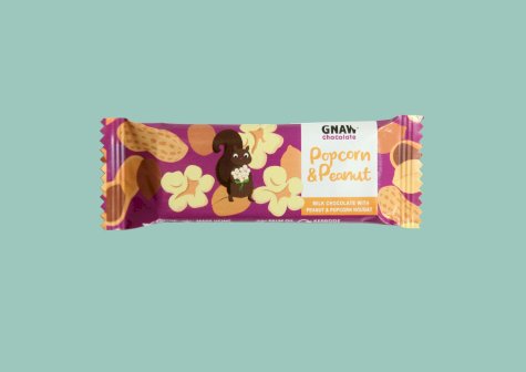 Gnaw Popcorn & Peanut Chocolate Bar