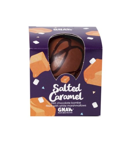 Milk “Salted Caramel” Hot Chocolate Bombe with Marshmallows