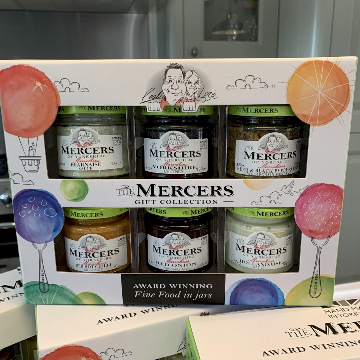 Mercers 6 Jar Savoury (Mustards, Sauces, Chutneys) Gift Set