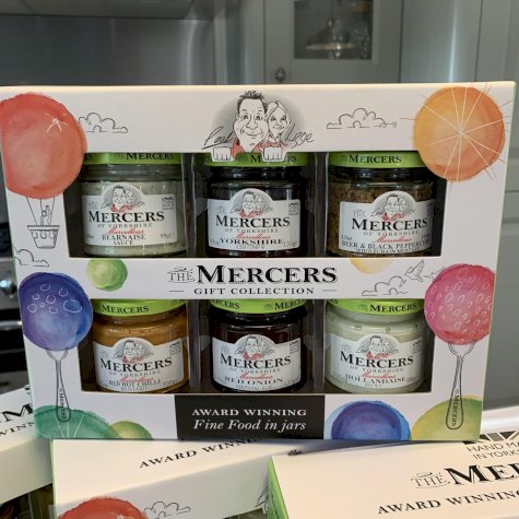 Mercers 6 Jar Savoury (Mustards, Sauces, Chutneys) Gift Set