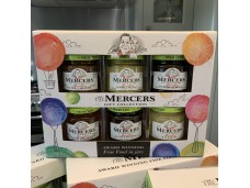 Mercers 6 Jar Variety Gift Set (Mustard, Chutneys, Dessert Sauce, Marmalades, Curds)