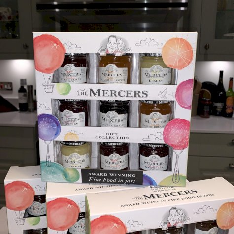 Mercers 9 Mini Jar Sweet Gift Set (Conserves, Marmalade, Curd)