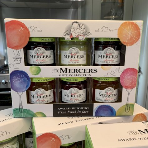 Mercers 6 Jar Boozy (Conserve, Marmalade, Curd) Gift Set