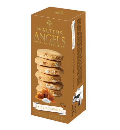 Walters Angels Salted Caramel Hvid Nougat Biscuits, Sydafrika